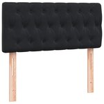 vidaXL Sommier à lattes de lit avec matelas noir 80x210 cm velours