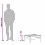 vidaXL Repose-pied de jardin bois de pin imprégné