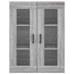 vidaXL Armoire murale sonoma gris 69 5x34x90 cm