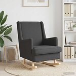 vidaXL Chaise à bascule Gris foncé 62 x 80 x 85 cm Bouclé