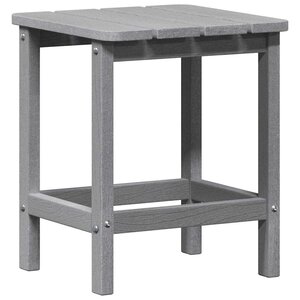 vidaXL Table d'appoint Gris clair 38 x 38 x 46 cm Polyéthylène