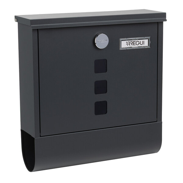 Boîte aux Lettres en Acier avec Porte-journaux  Chance E7005  Gris