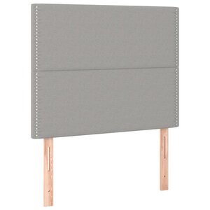 vidaXL Têtes de lit 2 Pièces Gris clair 100x5x78/88 cm Tissu