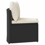 vidaXL Ensemble de Canapés 2 Pièces Noir