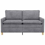 vidaXL Canapé Gris clair 156 x 81 x 87 5 cm Polyester