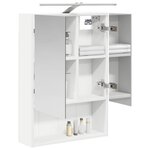 vidaXL Armoire Miroir de Salle de Bain Blanc 50 x 14 5 x 70 cm
