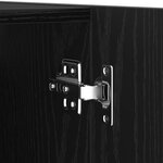 Ensemble de meuble TV vidaXL 6 pièces en chêne noir et bois d'ingénierie