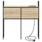 vidaXL Tête de lit de rangement Chêne sonoma 75 cm Bois d'ingénierie