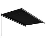 vidaXL Auvent manuel rétractable 450x300 cm Anthracite