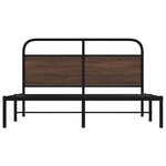 vidaXL Cadre de lit sans matelas 150x200 cm chêne marron