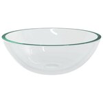 vidaXL Lavabo Verre 50x37x14 cm Transparent
