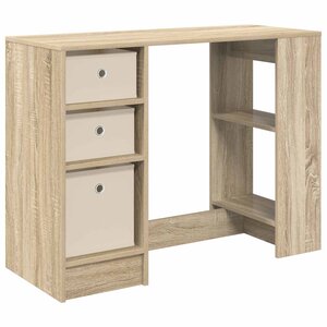 vidaXL Bureau Chêne Sonoma Bois d'ingénierie 100 x 40 x 75 cm