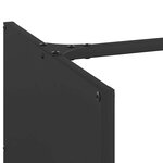 vidaXL Portant de bois chauffage noir 40x40x40 cm