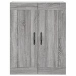 vidaXL Buffet haut Sonoma gris 69 5x34x180 cm Bois d'ingénierie