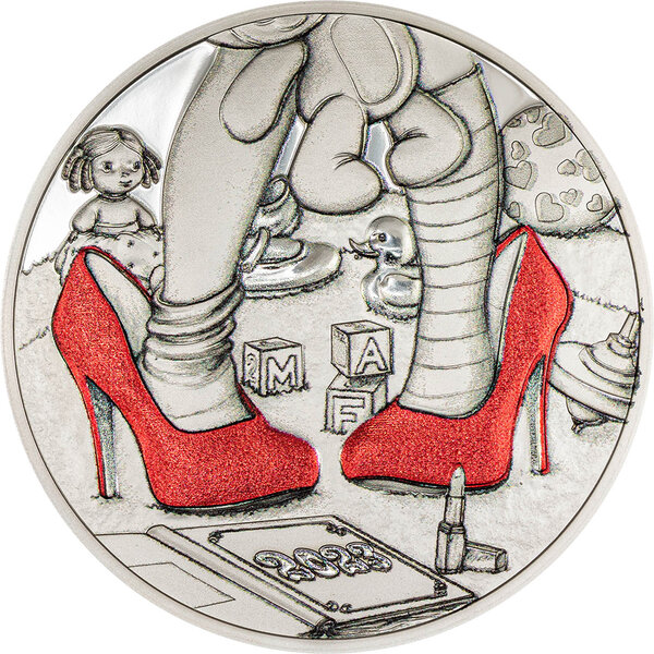 Monnaie MOMMY GIRL Be Big 1/2 Oz Argent 2$ Cook Islands 2023