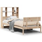 vidaXL Lit bibliothèque sans matelas 90x200 cm bois de pin massif