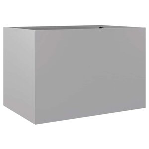vidaXL Jardinière argenté 62x47x46 cm acier galvanisé
