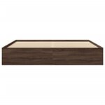 vidaXL Cadre de lit sans matelas chêne marron 180x200 cm