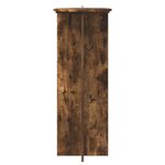 vidaXL Support de Plante 2 pièces Chêne fumé Ø40 x 100 cm