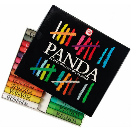 Assortiment de 24 pastels à l'huile panda - royal talens