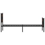 vidaXL Cadre de lit sans matelas avec tête de lit pied de lit 90x190cm