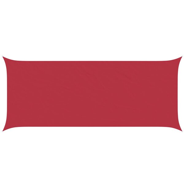 vidaXL Voile d'ombre Rouge 6 x 2 5 m 100   polyester Oxford