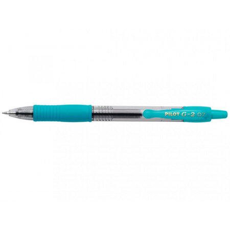 Stylo g-2 roller encre gel pointe moyenne turquoise pilot