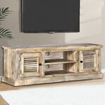 vidaXL Meuble TV Bois de manguier massif