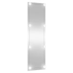 vidaXL Miroir mural avec lumières LED 30x100 cm verre rectangulaire