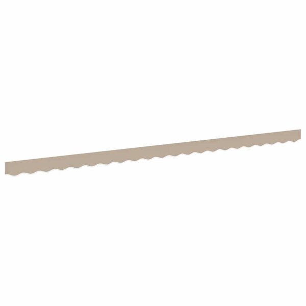 vidaXL Bande de auvent Beige 4.8 x 0.2 m Toile