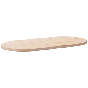 vidaXL Plateau de table 100x50x2 5 cm Bois massif Pin Ovale