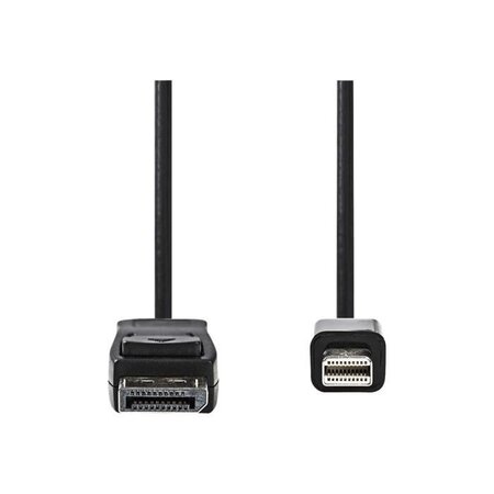 NEDIS Mini DisplayPort - DisplayPort Cable - Mini DisplayPort Male  -  DisplayPort Male - 2.0 m - Noir