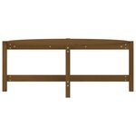 vidaXL Table basse Marron miel 118x63x45 cm Bois massif de pin