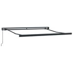 vidaXL Store Rétractable Manuel Rouge 300x250 cm
