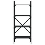 vidaXL Bibliothèque à 4 niveaux noir 56x31 5x138 5cm bois d'ingénierie