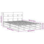 vidaXL Cadre de lit sans matelas cire marron 120x190cm bois pin massif