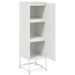 vidaXL Buffet haut blanc 36x39x123 cm acier