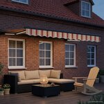 vidaXL Auvent rétractable électrique 3 5 x 2 5 m
