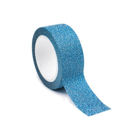 Masking Tape pailleté 1 5 cm Bleu
