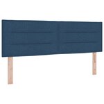 Lit Box Spring vidaXL avec Matelas Bleu 140x200 cm Tissu