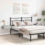 vidaXL Tables de chevet flottantes 2 Pièces Sonoma gris 40x30x15 cm