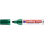 Marqueur Permanent 500 Corps Alu Vert Pointe Biseautée 2-7 mm EDDING