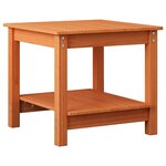 vidaXL Table basse Marron cire 50 x 50 x 45 cm Bois massif en pin