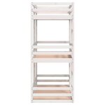 vidaXL Lit superposé triple sans matelas 90x190 cm bois de pin massif