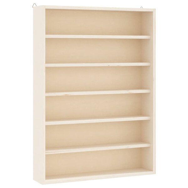 vidaXL Vitrine de collection en bois avec 6 étagères 40x8 5x55 cm