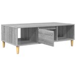 vidaXL Table basse Sonoma gris 103 5 x 60 x 35 cm Bois d'ingénierie