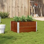 vidaXL Jardinière marron 80x60 cm bois massif de pin