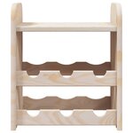 vidaXL Casier à vin avec panneau supérieur 33x25x37 cm bois pin massif