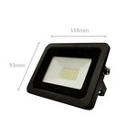 Projecteur led extérieur 20w ip65 noir - blanc neutre 4000k - 5500k - silamp