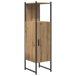 vidaXL Ensemble de meuble de salle de bain 3 pièces en chêne artisan en bois d'ingénierie